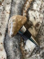 Wine Stopper with Petoskey Stone
