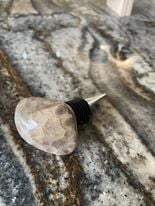 Wine Stopper with Petoskey Stone