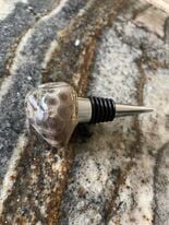 Wine Stopper with Petoskey Stone
