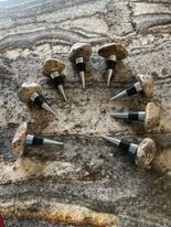 Wine Stopper with Petoskey Stone