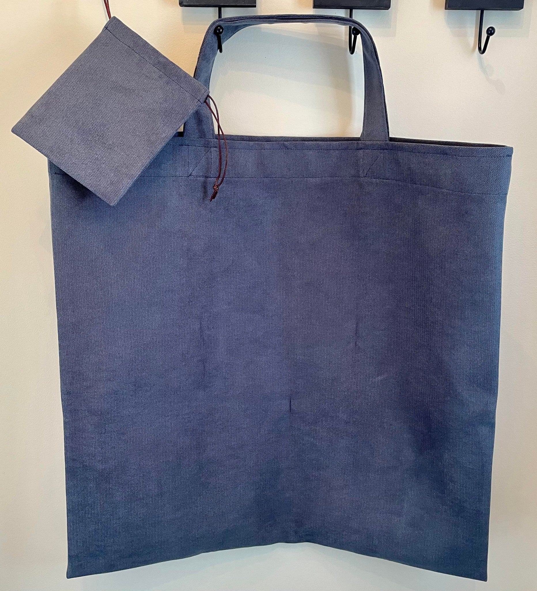 Large Game Tote Set Deep Blue (french blue -not navy - upholstery fabric)