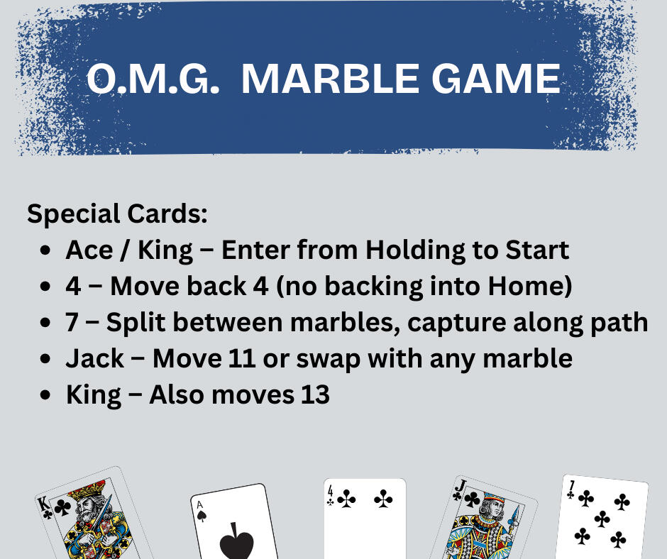 Family Board Game Order marble board game