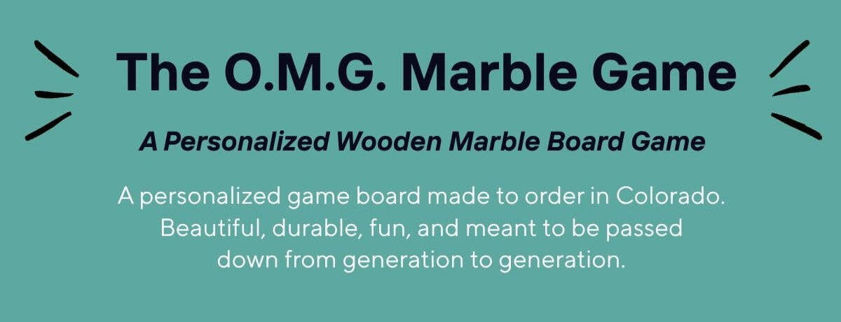 Family Board Game Order marble board game