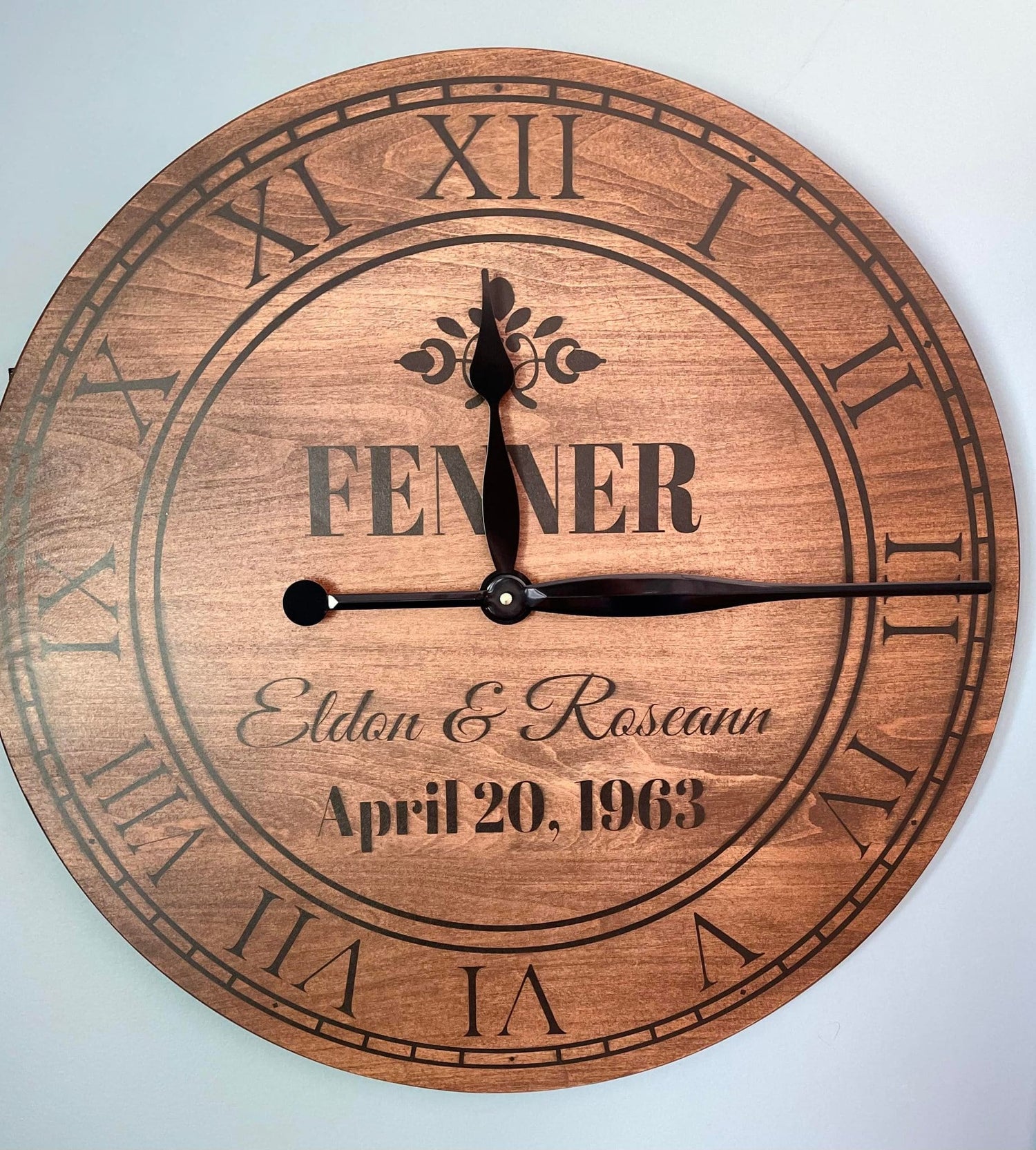 Wall Clock made of maple