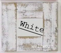 Reclaimed Barnwood Picture Board White (painted)