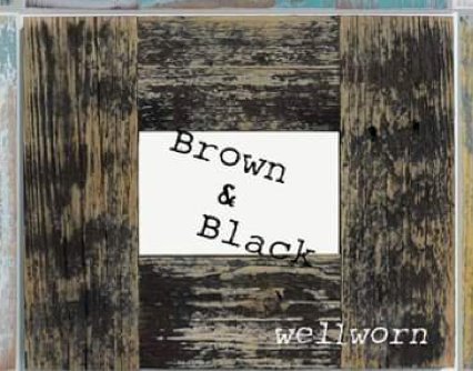 Reclaimed Barnwood Photo Conestoga Collage Brown/Black (painted)